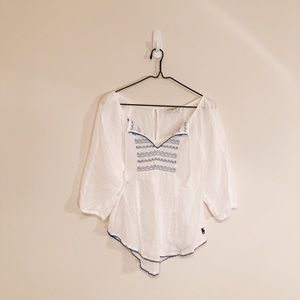 Abercrombie white blouse